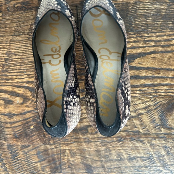 Sam Edelman Hazel Snakeskin Stiletto Heels Pump Size 10M - Picture 10 of 11